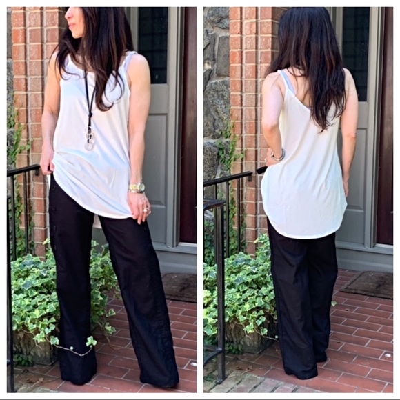 ✨LAST✨Off white reversible tank loose fit tunic - Picture 4 of 7